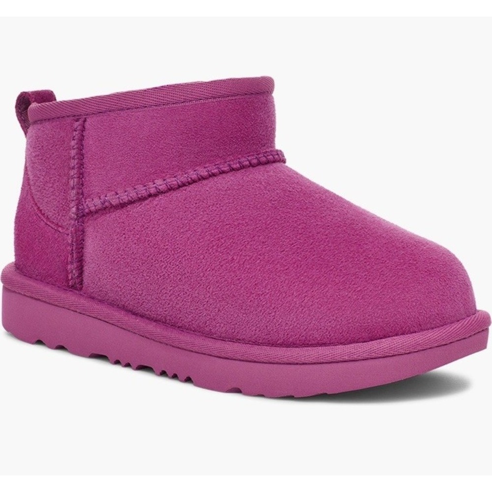 UGG Classic‎ Ultra Mini Boots Big Kid Womens Sz 5 EU 37 NEW Mangosteen Pink